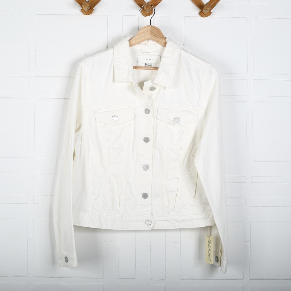 Blank NYC Lightbox White Denim Jacket